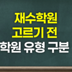재수학원 유형 비교 고르기 전에 구분하세요 칠판 썸네일